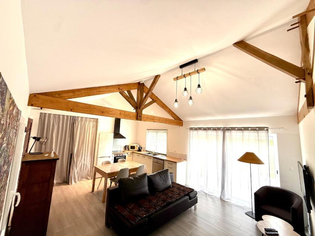 Χώρος καθιστικού στο Maison de campagne