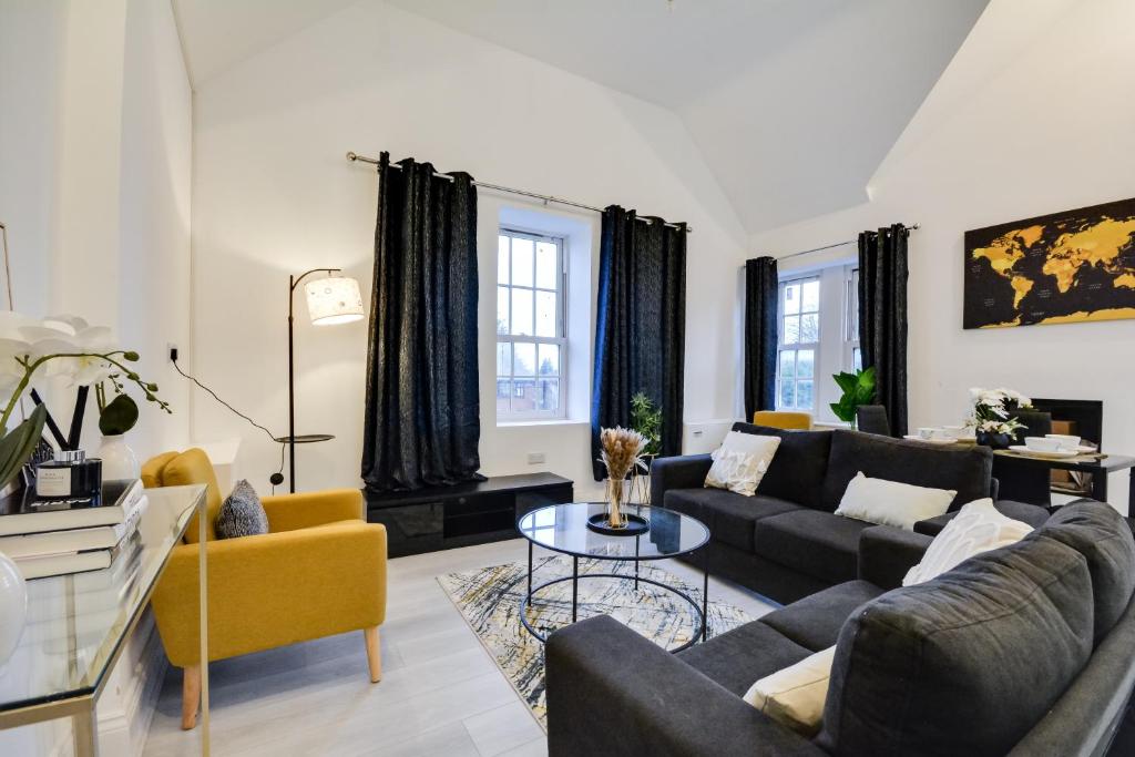 O zonă de relaxare la Orrell Road Luxury Apartment