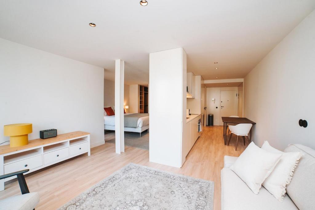 Et opholdsområde på Apartment Oro