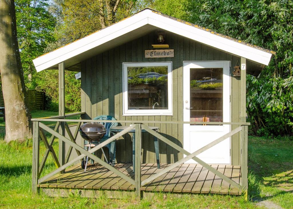 En terrasse eller udendørsområde på Nysted Strand Camping & Cottages