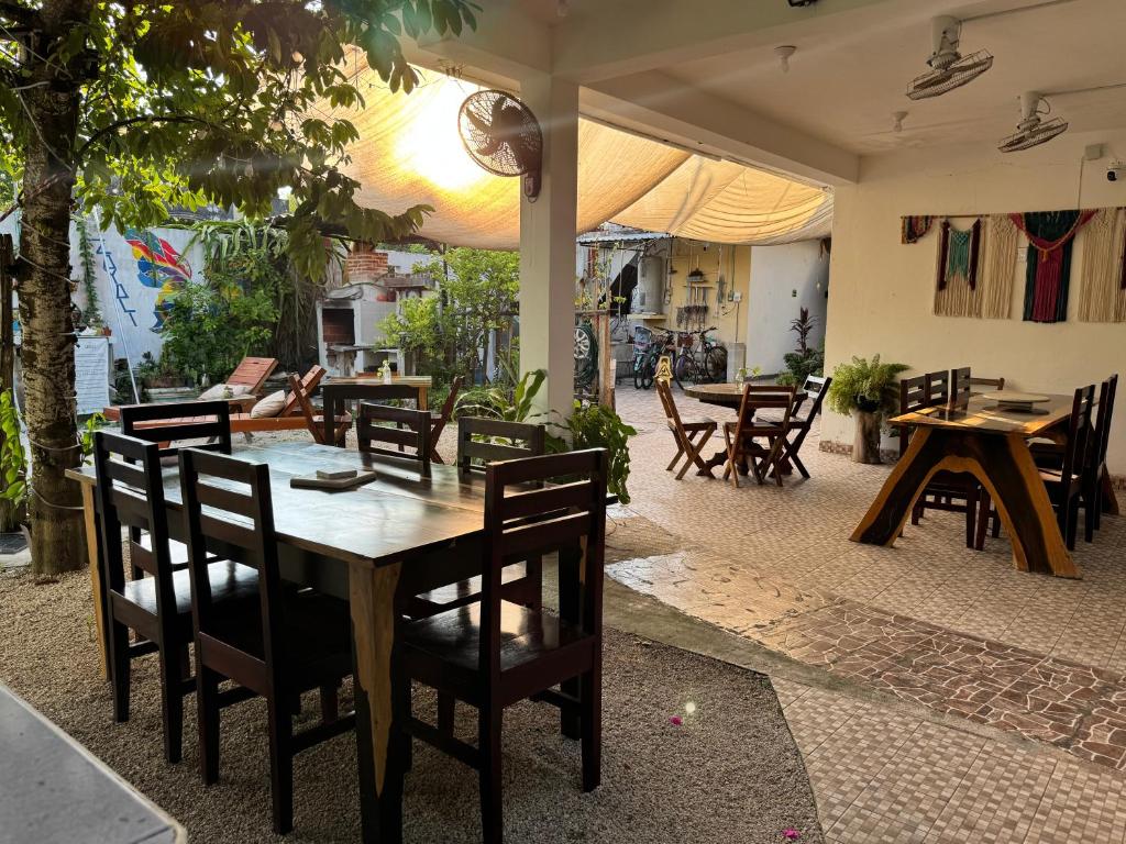 Patio nebo venkovní prostory v ubytování Zayali Bacalar