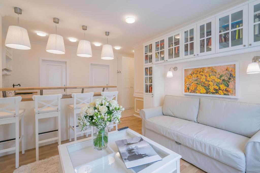 Posezení v ubytování Revelton Suites Karlovy Vary