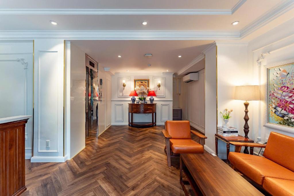 Χώρος καθιστικού στο Ngan Ha 2 Apartment