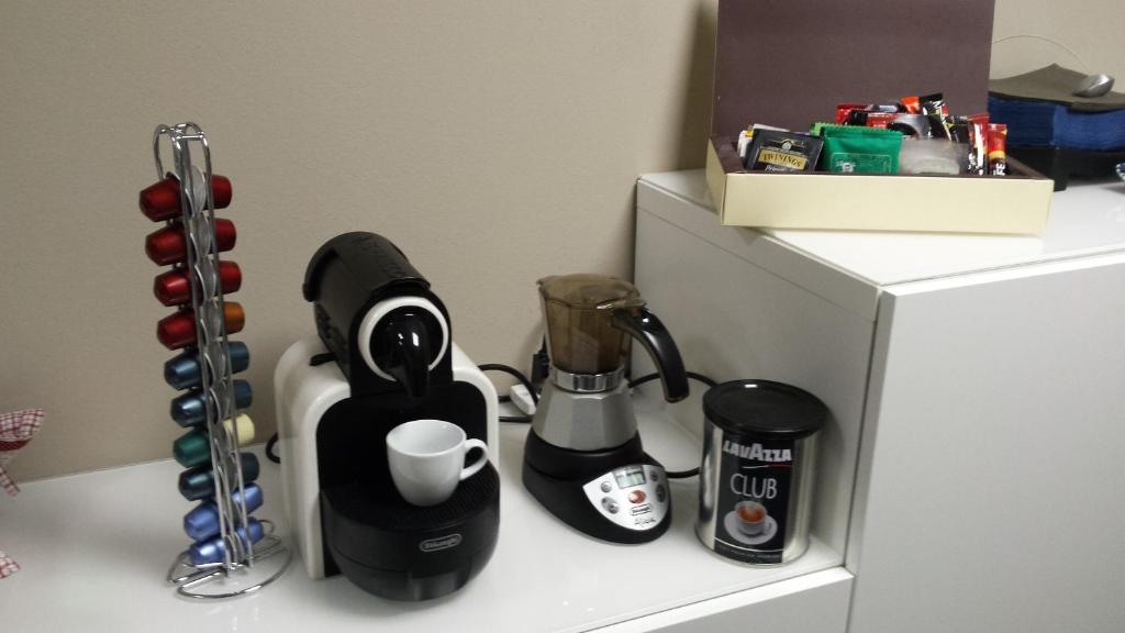Coffee and tea making facilities at La Coquille