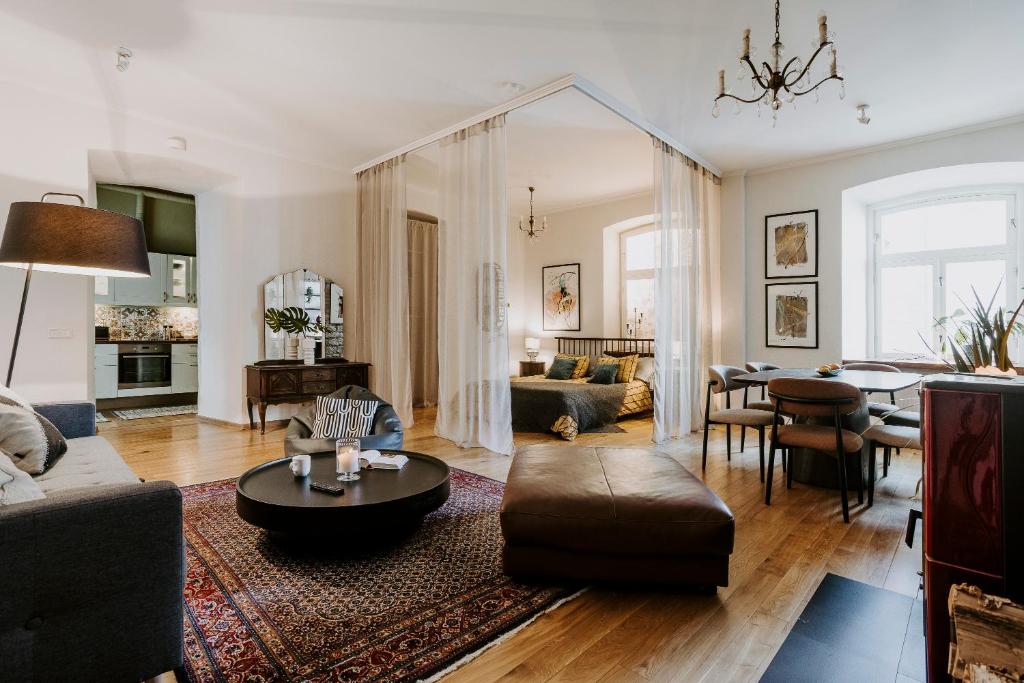 Χώρος καθιστικού στο Agata Studio