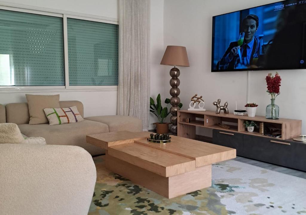 Μια τηλεόραση ή/και κέντρο ψυχαγωγίας στο Appartement Atlas Hospitium