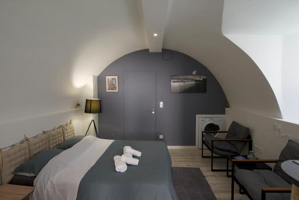 Postel nebo postele na pokoji v ubytování Studio Relaxe