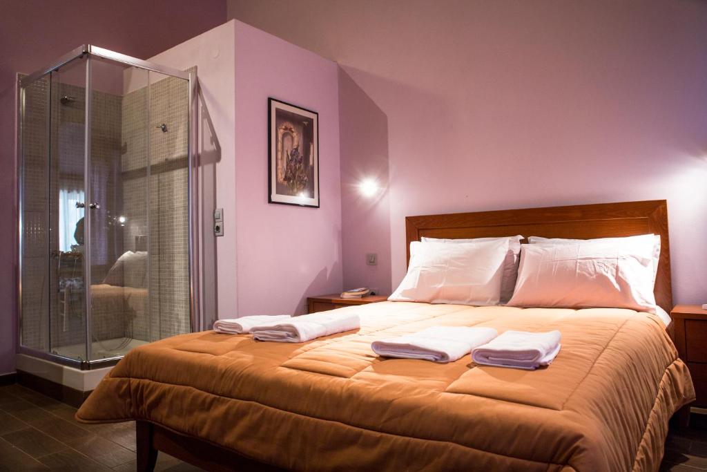 Posteľ alebo postele v izbe v ubytovaní PRIVATE Sapphiros Villa