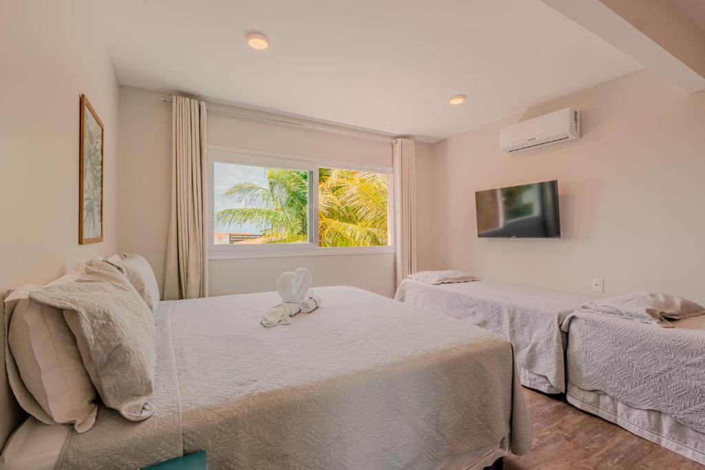 Pousada Vila Dos Mares - Deluxe Double Room With Partial Sea View