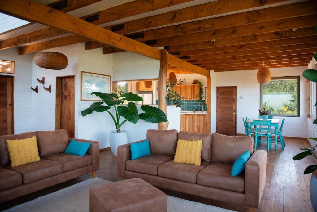 Χώρος καθιστικού στο Casamar Retreat
