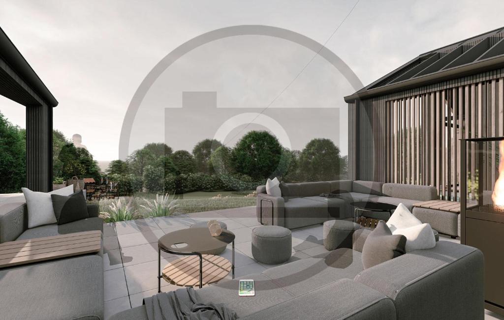 Χώρος καθιστικού στο Beautiful Home In Højslev With Sauna