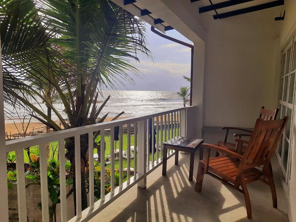 Balkón nebo terasa v ubytování Kodi Beach Home, Galle