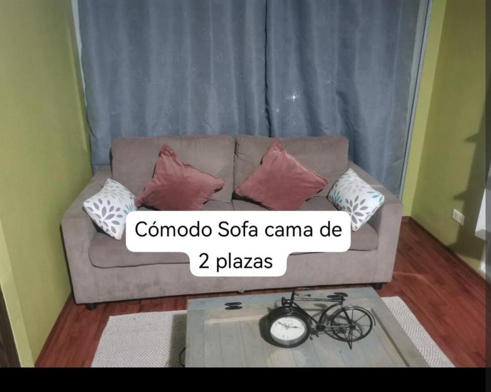 Posezení v ubytování Departamento 1 dormitorio, cercano aeropuerto y clínicas destacadas