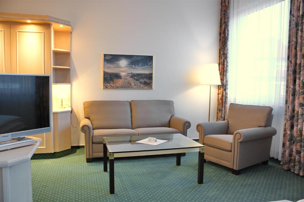 TV a/nebo společenská místnost v ubytování Hotel Westfalenhof