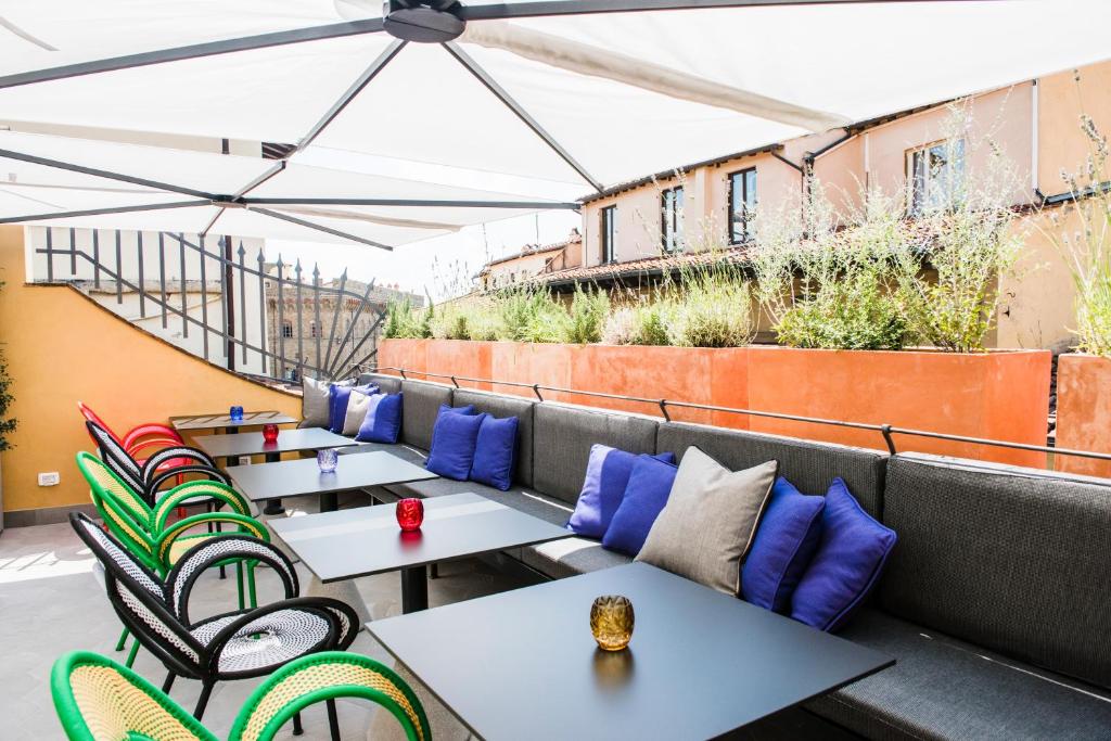 Balkón nebo terasa v ubytování Hotel Milu Florence
