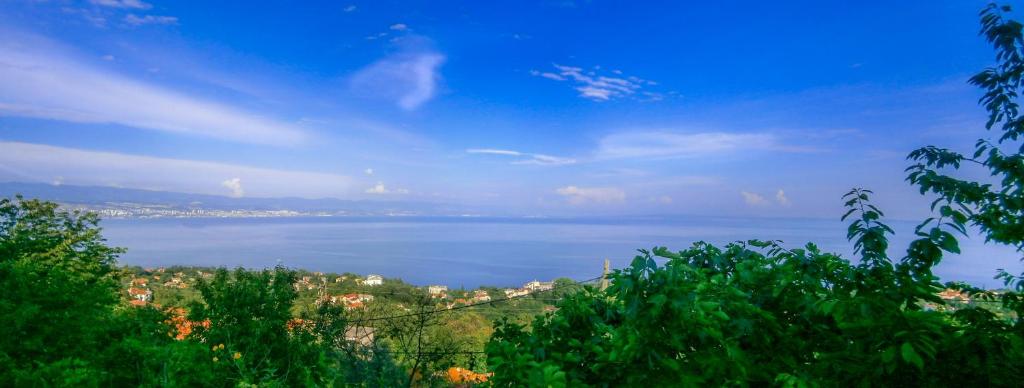 a view of a large body of water at Apartment Bugenvilija in Lovran