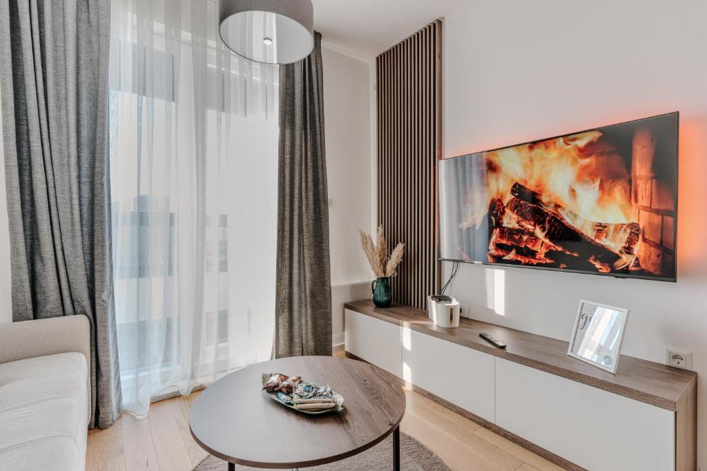 Χώρος καθιστικού στο FORESTA Apartment Jahorina