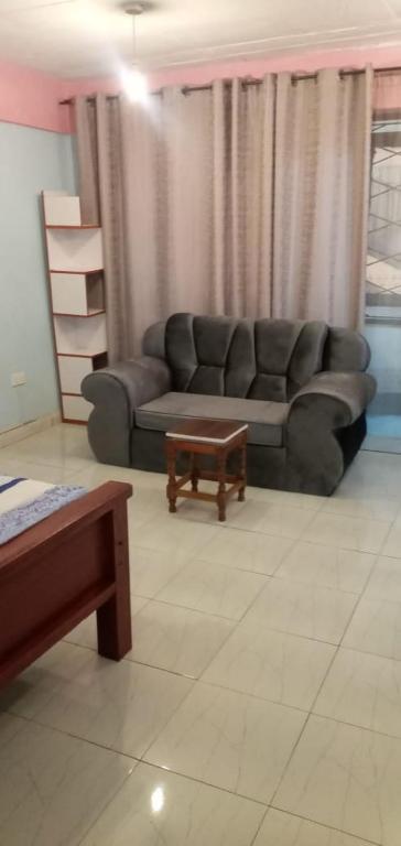a living room with a couch and a coffee table at Royal properties thika jomoko in Thika