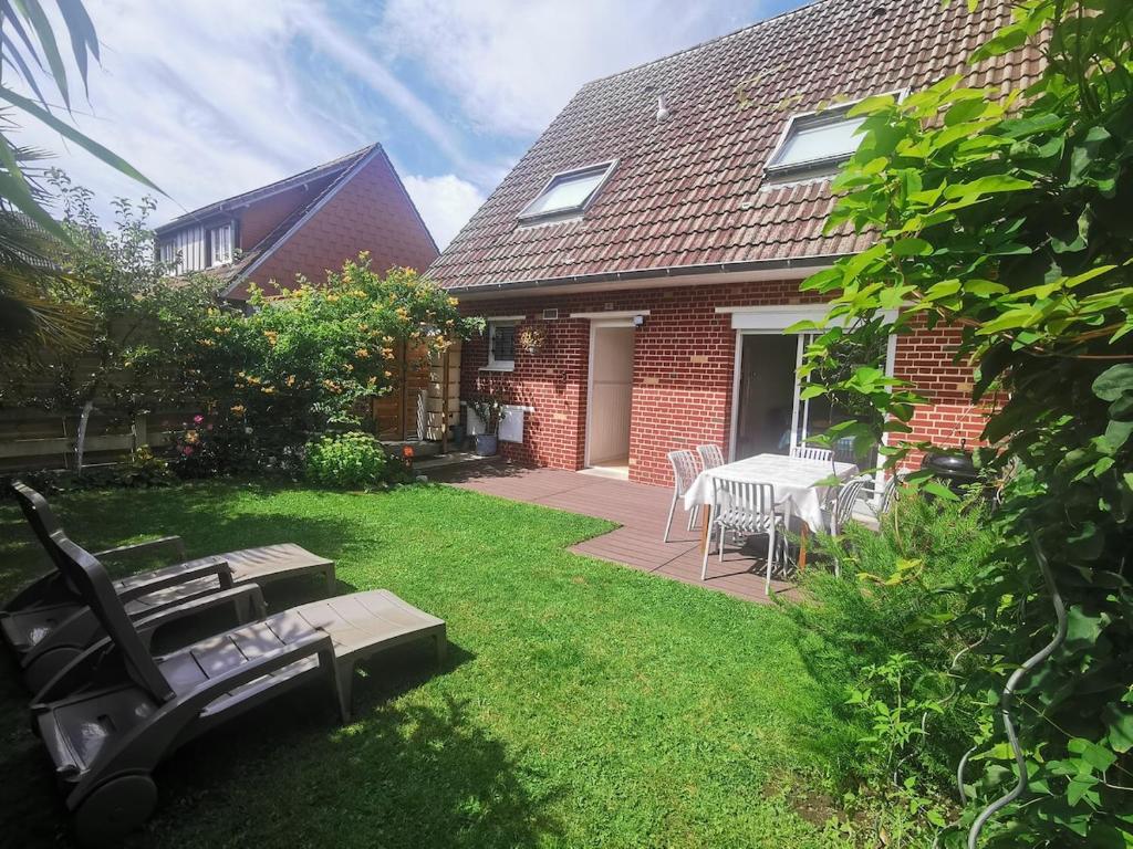 En have udenfor Villa Les Pélicans