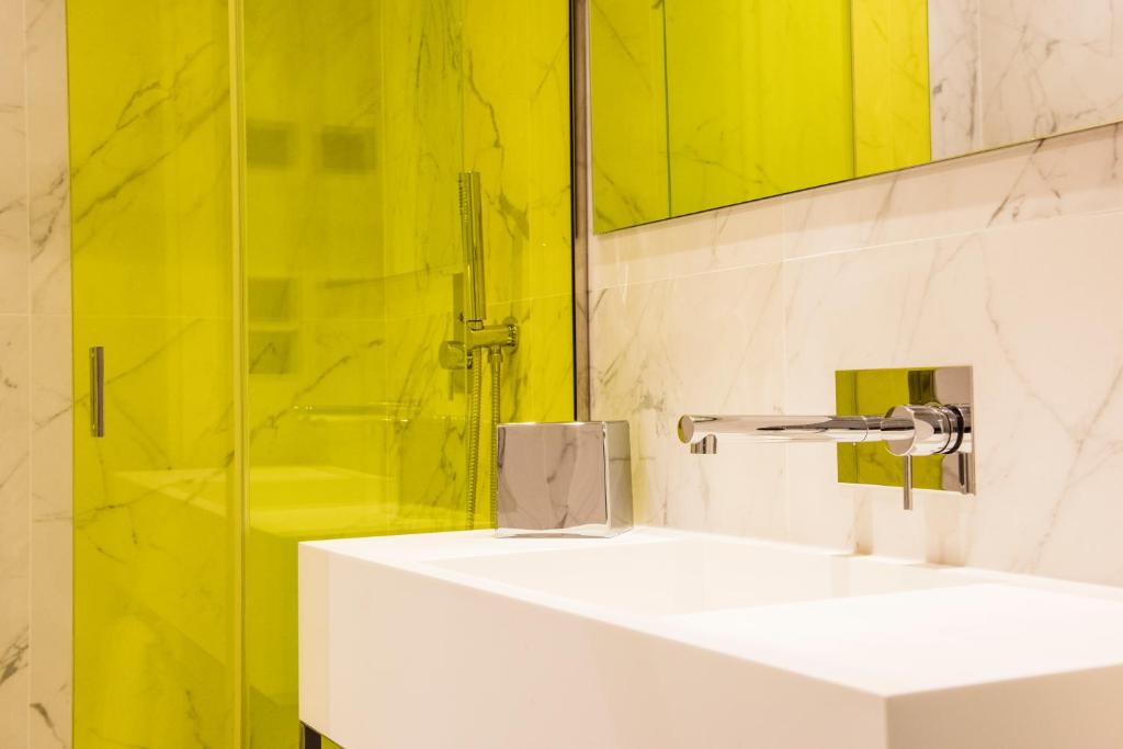 Koupelna v ubytování Hotel Milu Florence