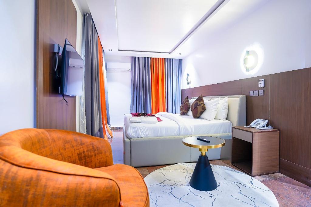 Postel nebo postele na pokoji v ubytování Dilic Apartment