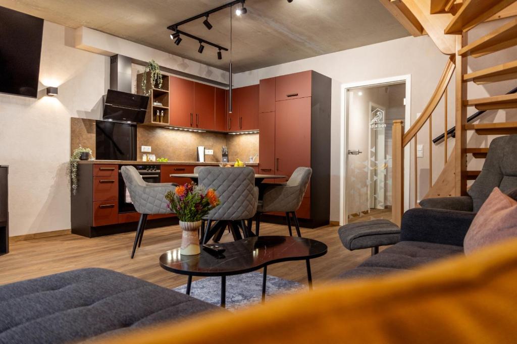 Kuchyň nebo kuchyňský kout v ubytování Red Kite Resort