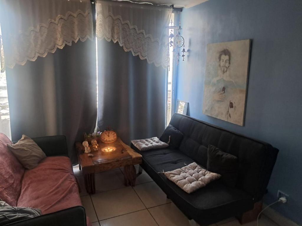Χώρος καθιστικού στο Departamento Elif