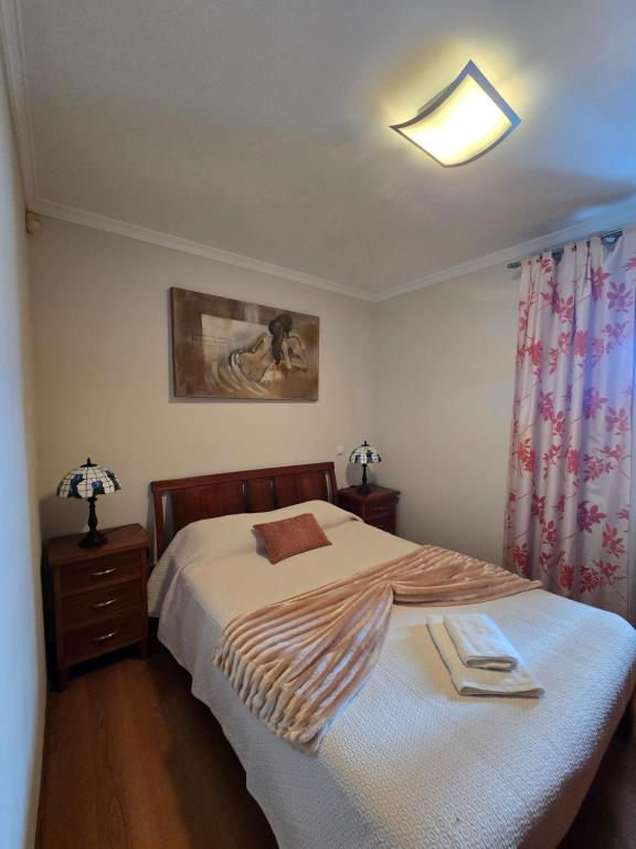 Postel nebo postele na pokoji v ubytování Paz House