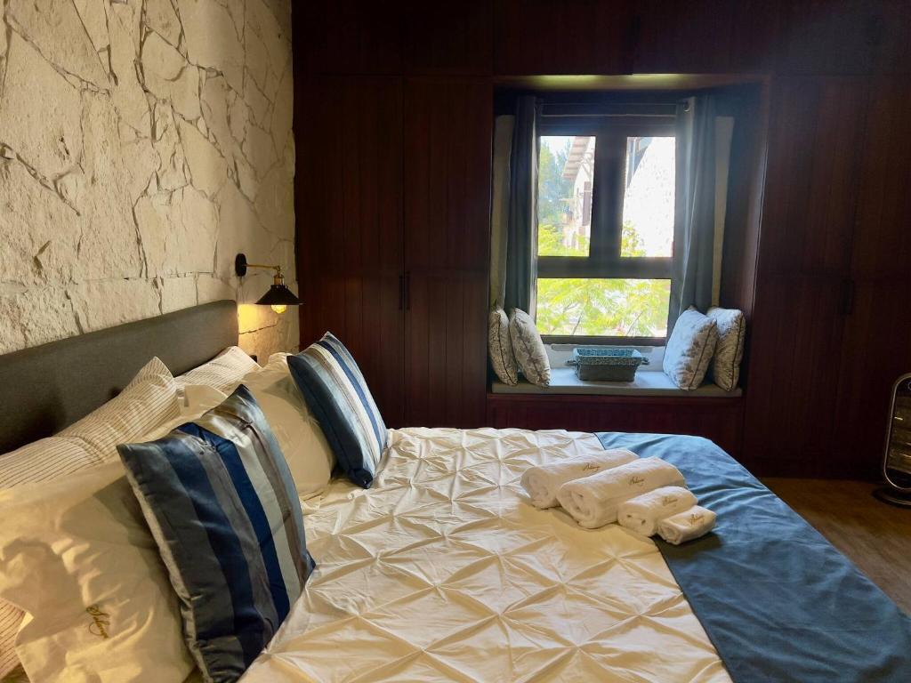 Postel nebo postele na pokoji v ubytování Solange Suite en ValQuirico