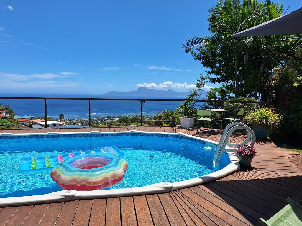 Cozy bungalow vue exceptionnelle sur l'océan - photo 5 - Tahiti, Polynésie