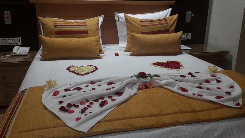Postel nebo postele na pokoji v ubytování Hotel Julius