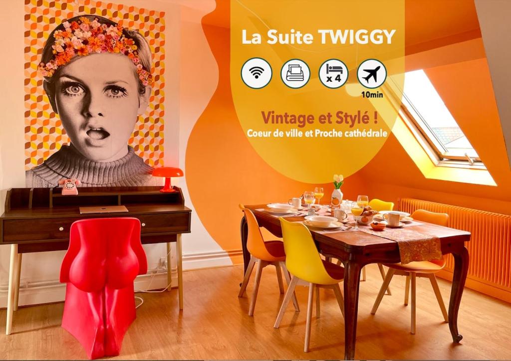 Fotografie z fotogalerie ubytování La Suite TWiGGY, Vintage & Trendy - hypercentre v destinaci Beauvais