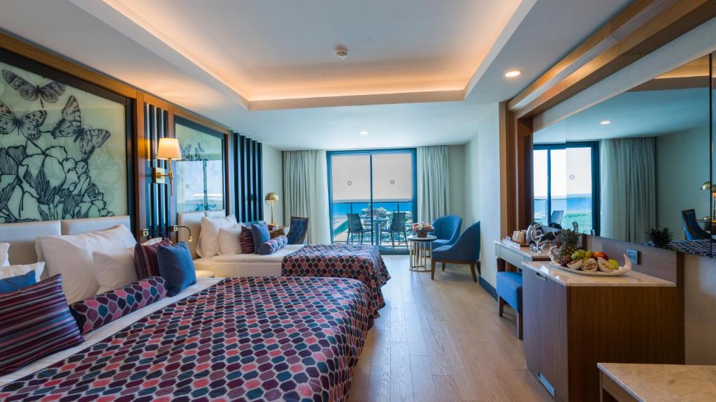 Adalya Elite Lara Hotel - Ultra All Inclusive的休息区