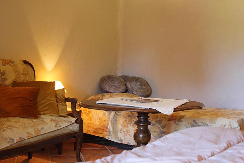 Postel nebo postele na pokoji v ubytování Maison d'hôtes Ferme de la Commanderie