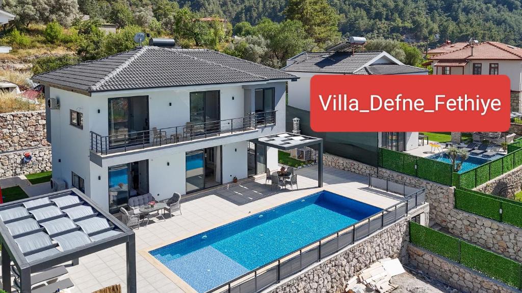 a rendering of a villadefinedefinedefinedefinedrive at Villa DeFnE Fethiye in Fethiye