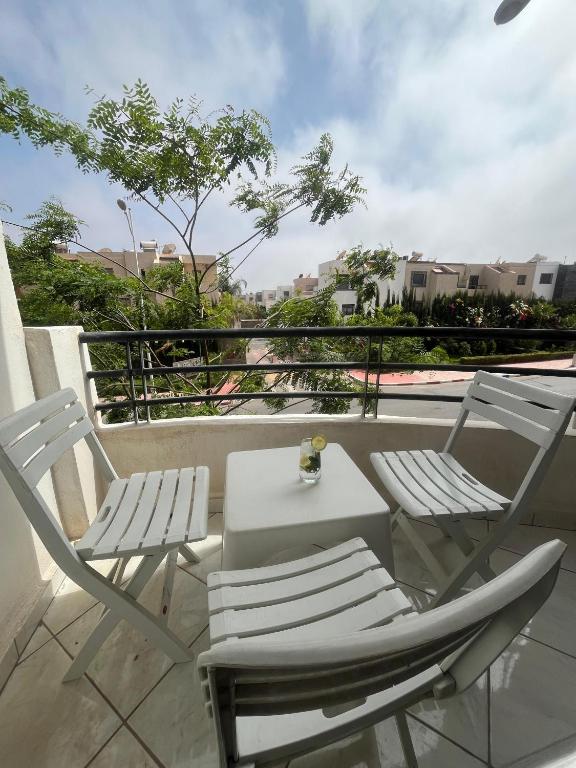 Μπαλκόνι ή βεράντα στο Moroccan-Style Agadir Apartment with Balcony & AC