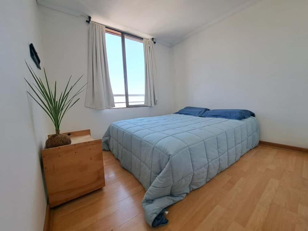 Ένα ή περισσότερα κρεβάτια σε δωμάτιο στο Habitación con baño Privado en Departamento compartido