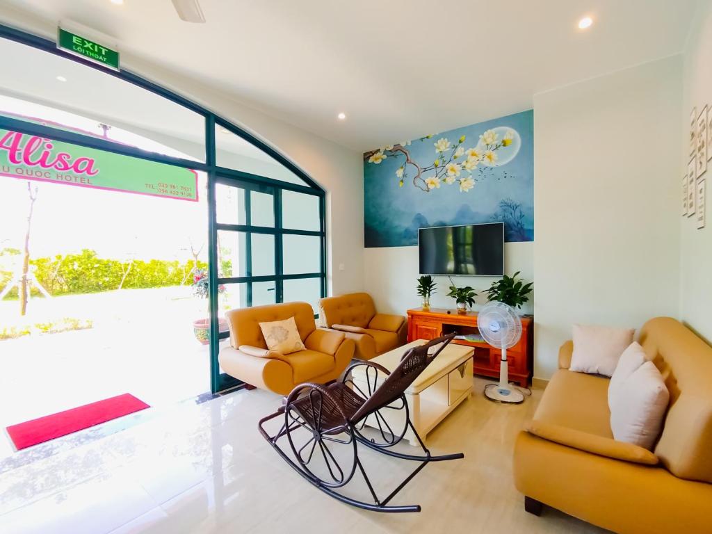 Χώρος καθιστικού στο Alisa Phu Quoc Hotel