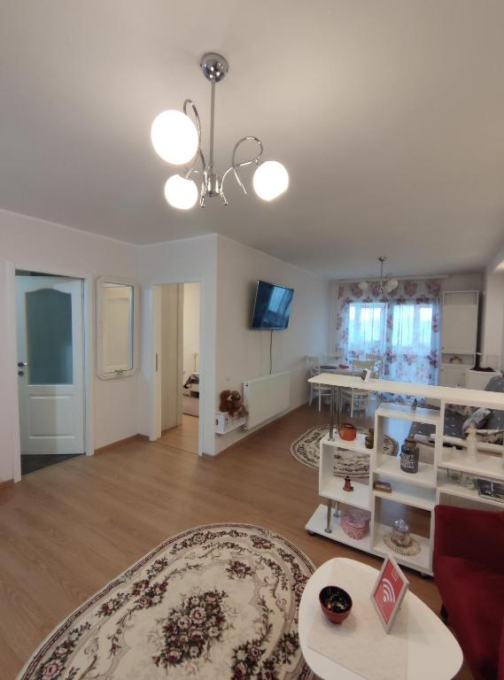 TV a/nebo společenská místnost v ubytování Lumar Residence Sibiu