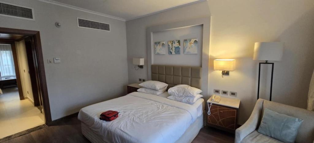 Postel nebo postele na pokoji v ubytování Sharm dreams vacation club