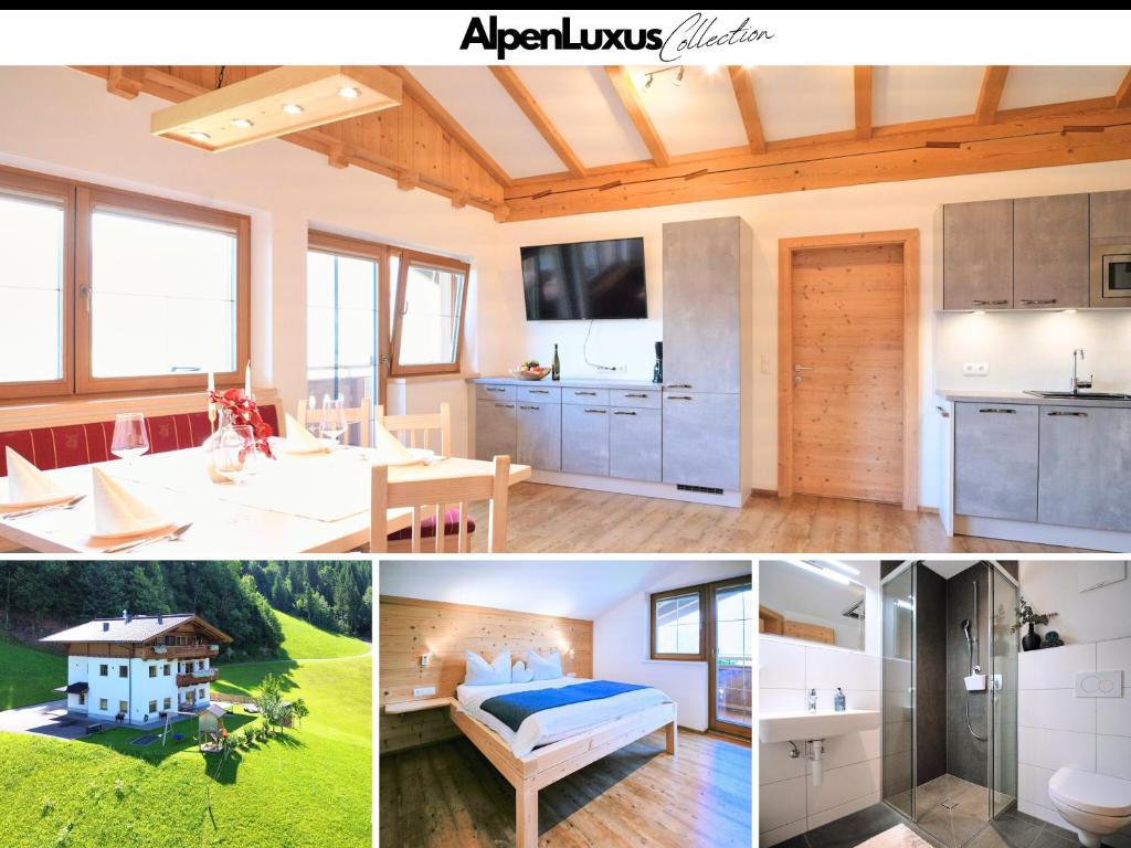 Kuchyň nebo kuchyňský kout v ubytování HOCHEBEN - AlpenLuxus Collection