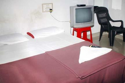 Postel nebo postele na pokoji v ubytování Hotel Ashwini Lodge