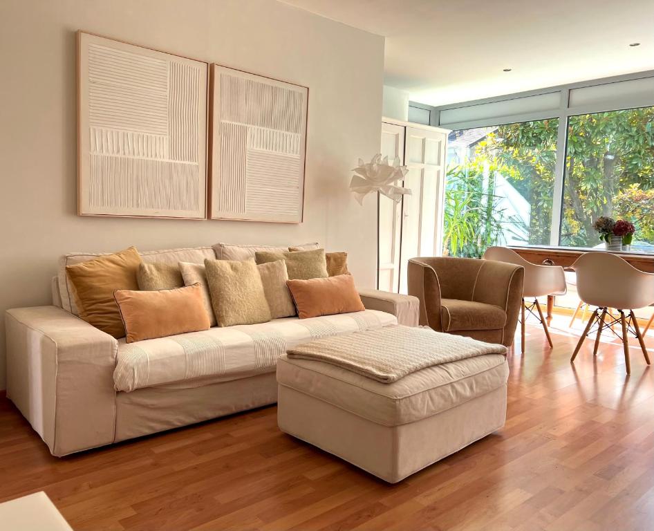 Χώρος καθιστικού στο Villa Maria