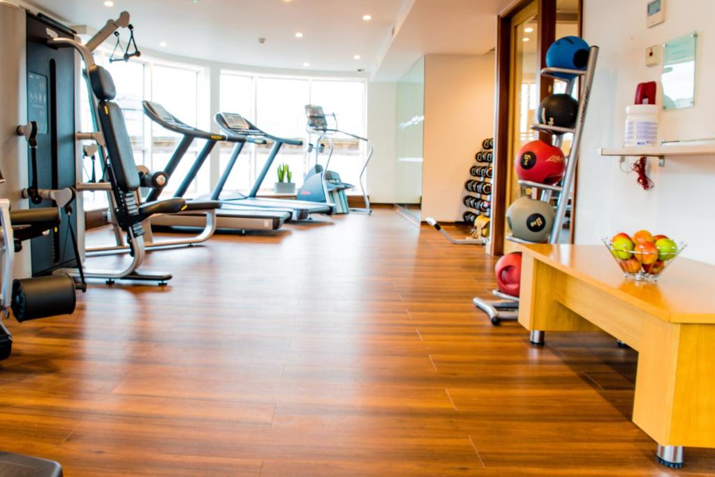 Fitness centrum a/nebo fitness zařízení v ubytování Novotel Manchester Centre