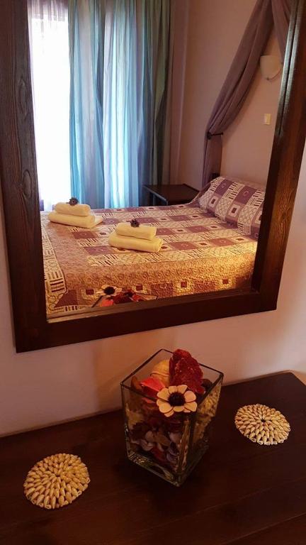 Postel nebo postele na pokoji v ubytování Pension Anastasia