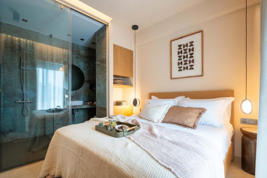 Postel nebo postele na pokoji v ubytování City Core Plataia Agora