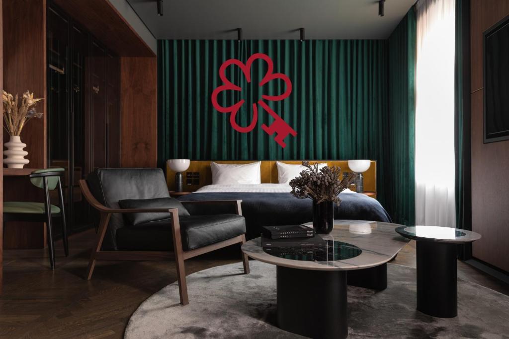 Posezení v ubytování A22 Hotel