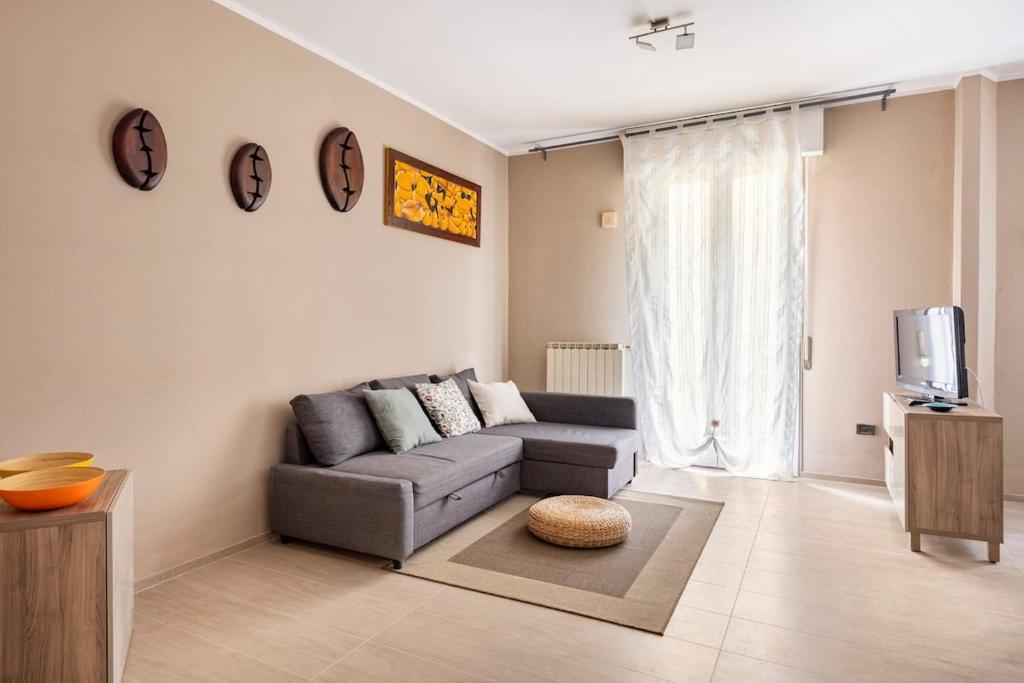 Χώρος καθιστικού στο Appartamento tra Museo Ferrari, stazione e centro