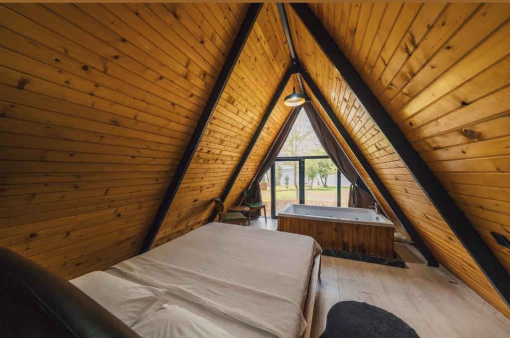 Postel nebo postele na pokoji v ubytování Lagos Sapanca