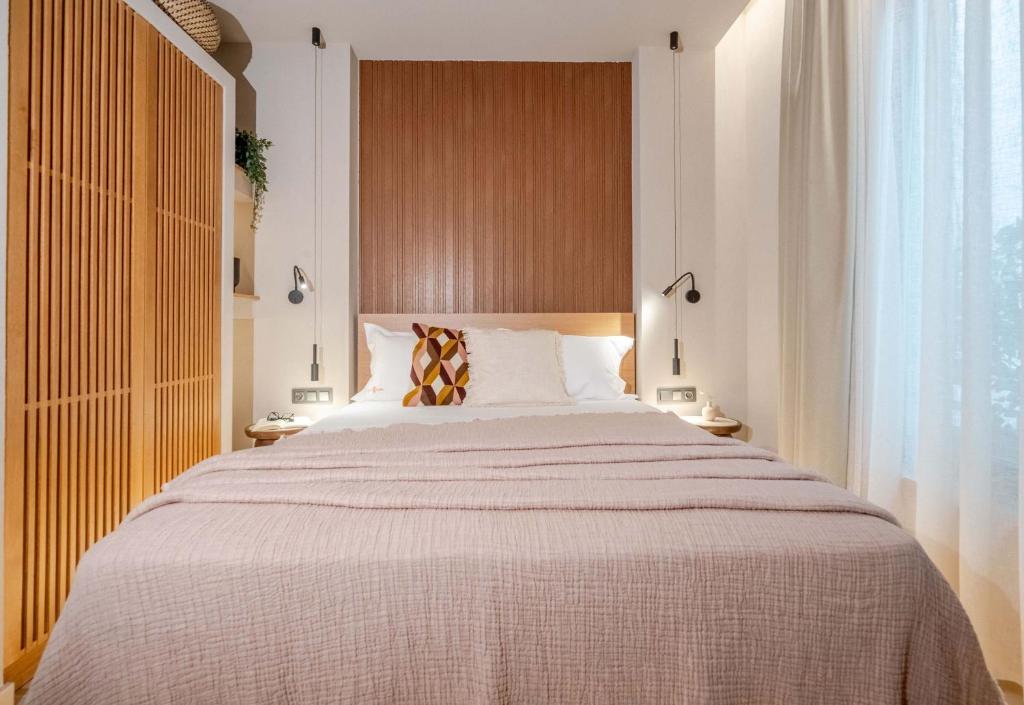 Postel nebo postele na pokoji v ubytování City Core Katerini, Platea Double